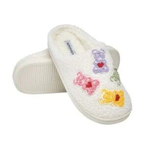 Womens Slippers Fuzzy Cushioned Comfort Slip On House 7-8 Gummy Bears